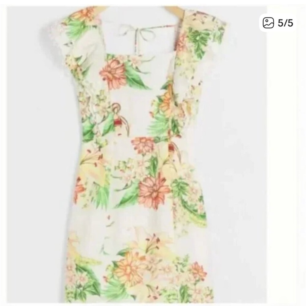 FARM Rio Tropical Floral Backless Dress